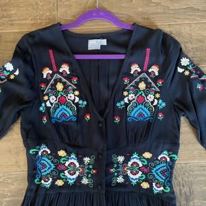 Embroidered Maxi Dress